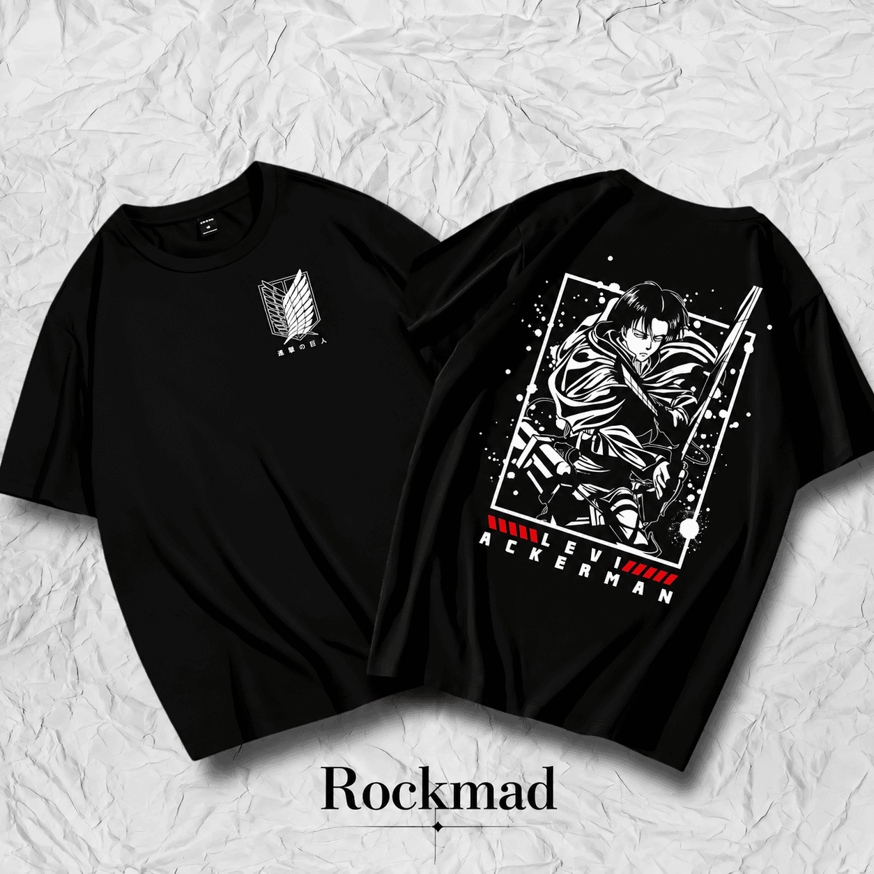 Drop Shoulder T-Shirt (LEVI) Black